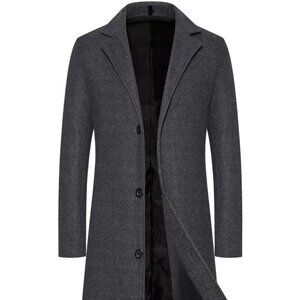 Men's Slim-Fit Mid-Length Coat